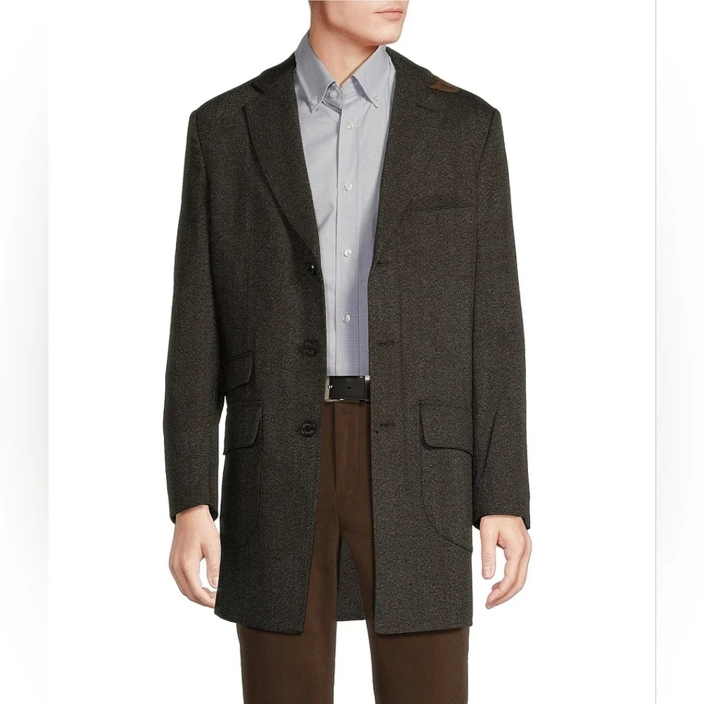 Daniel Cremieux Signature Label Mount Lussari Herringbone Wool Blazer NWT